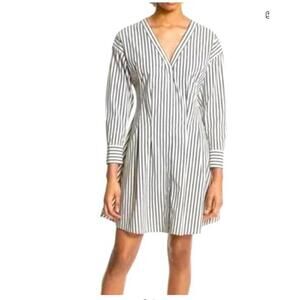 Theory Bryson Striped Darted Buttondown Dress Size 4 NWOT